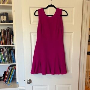 Rebecca Taylor Vibrant Pink Sleeveless Mini Dress